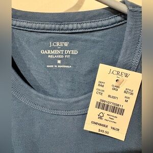 J.Crew Garment Dyed Relaxed Fit Shirt in Blue